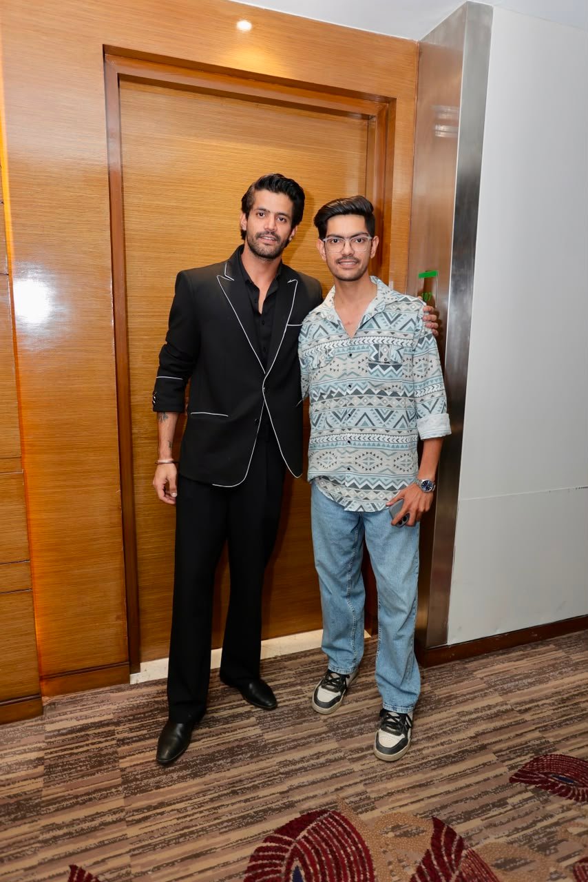 Ronit Raj with a celebrity